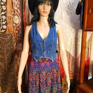 Vintage denim vest